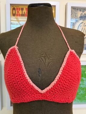 🌺 Crochet Halter Bralette Top 🌺